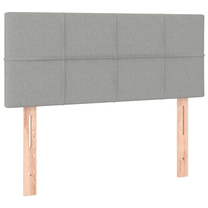 Giroletto a Molle con Materasso Grigio Chiaro100x200 cm Tessuto | homemem39