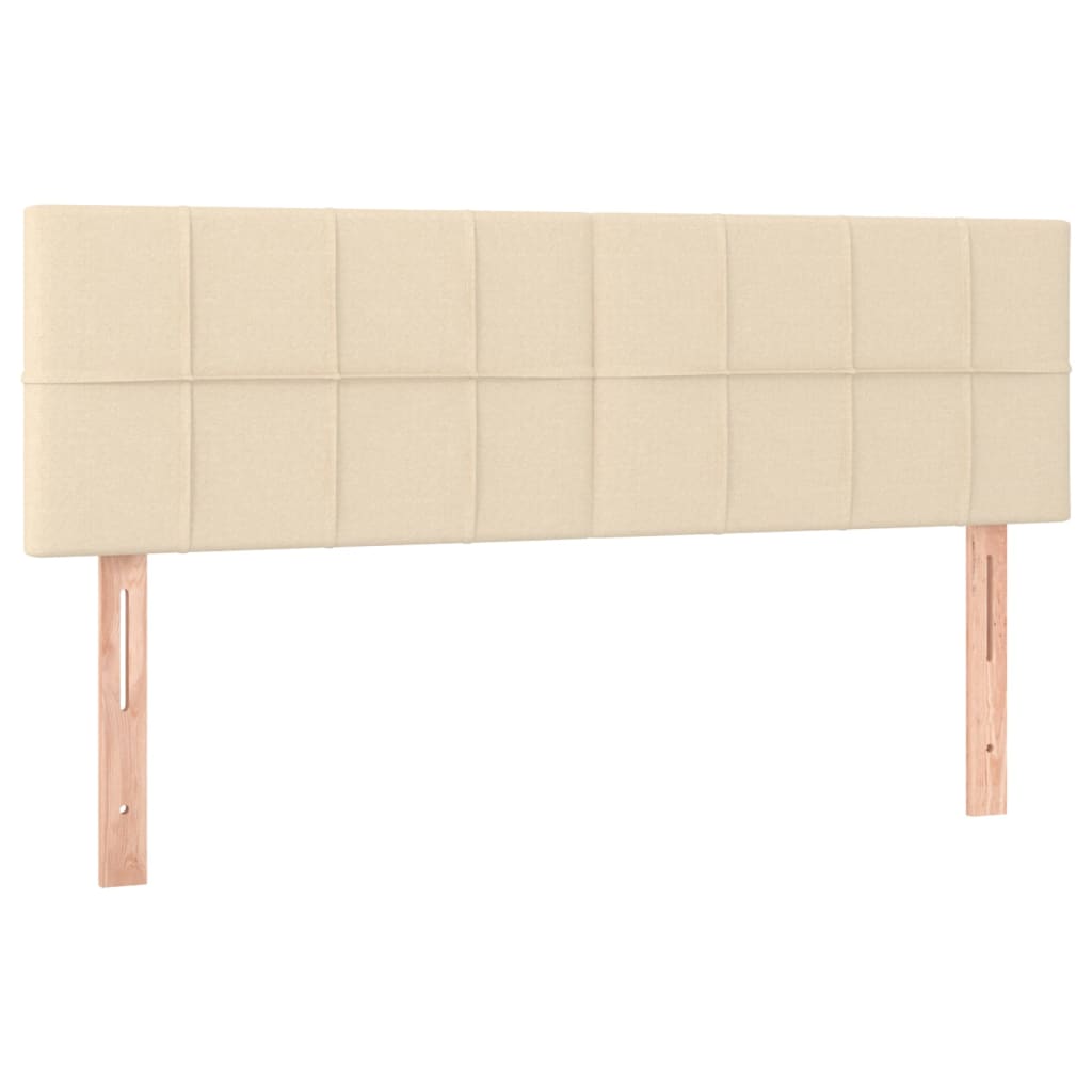 Giroletto a Molle con Materasso Crema 140x200 cm in Tessuto | homemem39