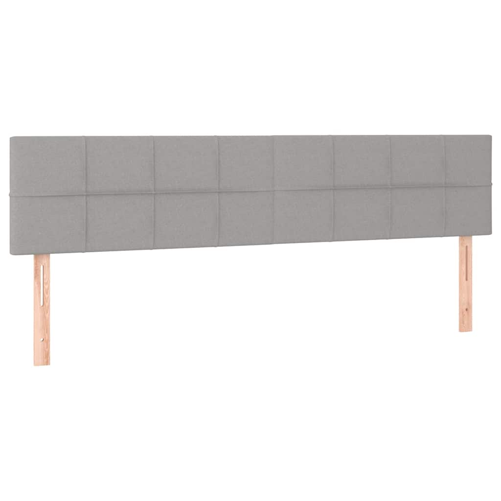 Giroletto a Molle con Materasso Grigio Chiaro160x200 cm Tessuto | homemem39