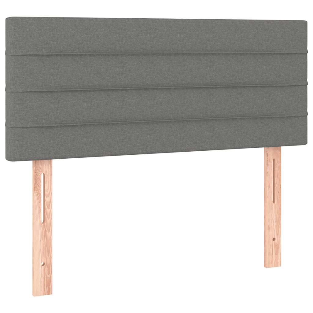 Giroletto a Molle con Materasso Grigio Scuro 80x200 cm Tessuto | homemem39