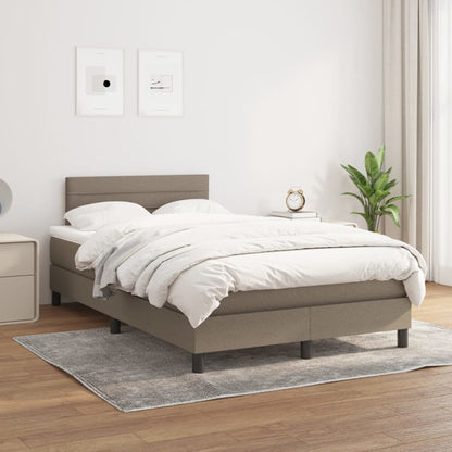 Giroletto a Molle con Materasso Tortora 120x200 cm in Tessuto | homemem39