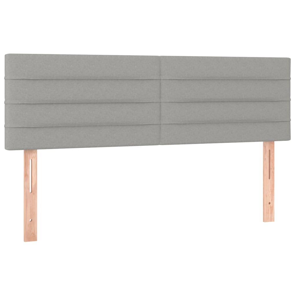 Giroletto a Molle con Materasso Grigio Chiaro 140x190cm Tessuto | homemem39