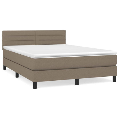 Giroletto a Molle con Materasso Tortora 140x190 cm in Tessuto | homemem39