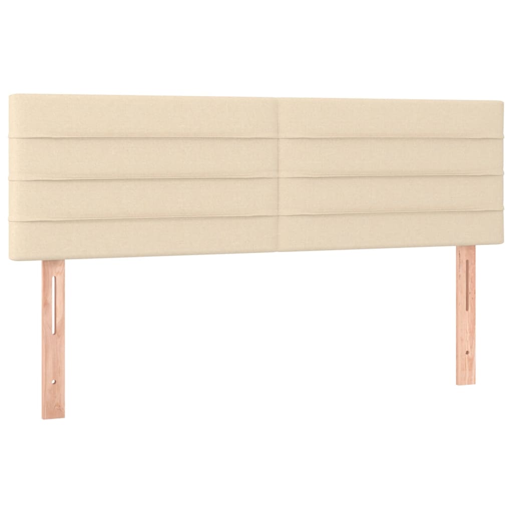 Giroletto a Molle con Materasso Crema 140x19 cm in Tessuto | homemem39