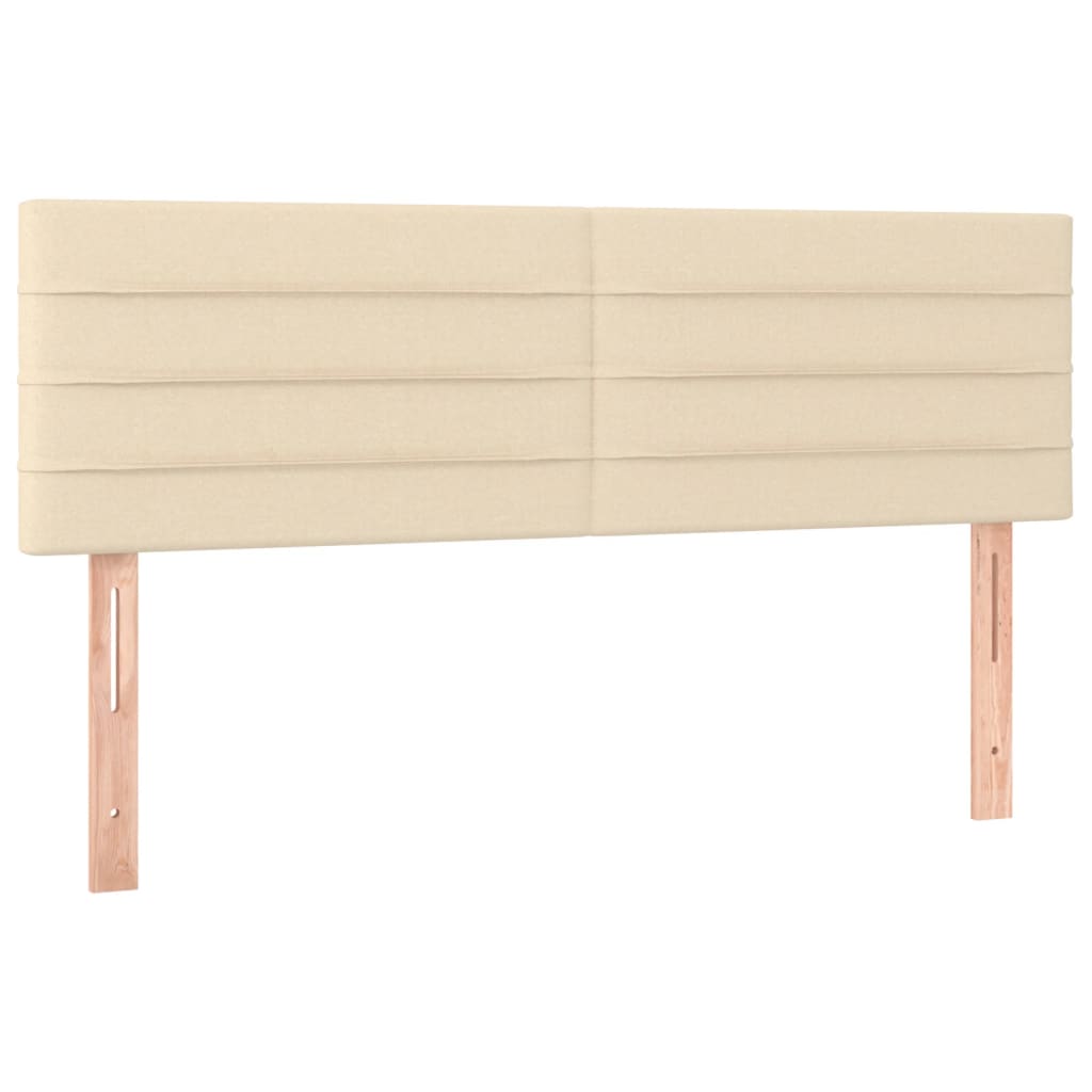 Giroletto a Molle con Materasso Crema 140x200 cm in Tessuto | homemem39