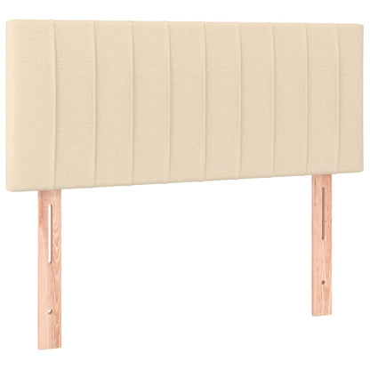 Giroletto a Molle con Materasso Crema 100x200 cm in Tessuto | homemem39