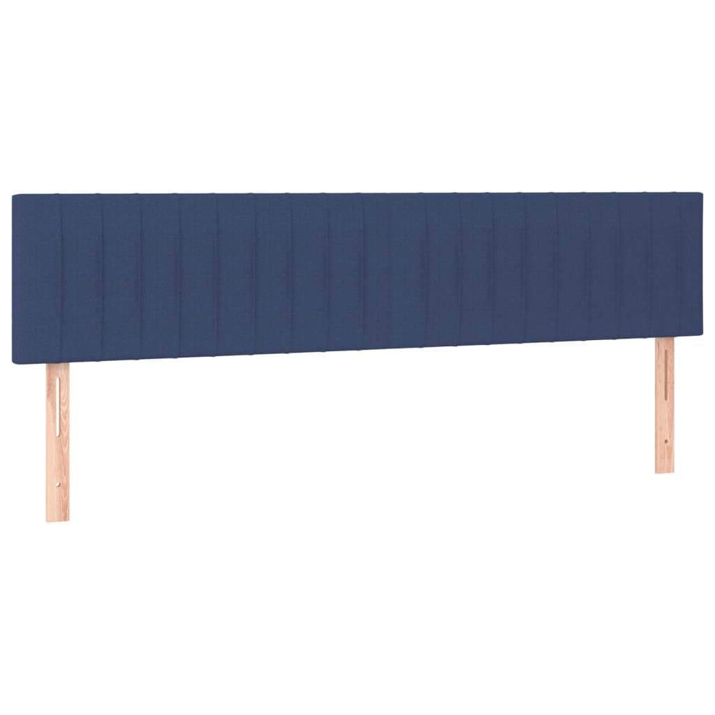 Giroletto a Molle con Materasso Blu 160x200 cm in Tessuto | homemem39