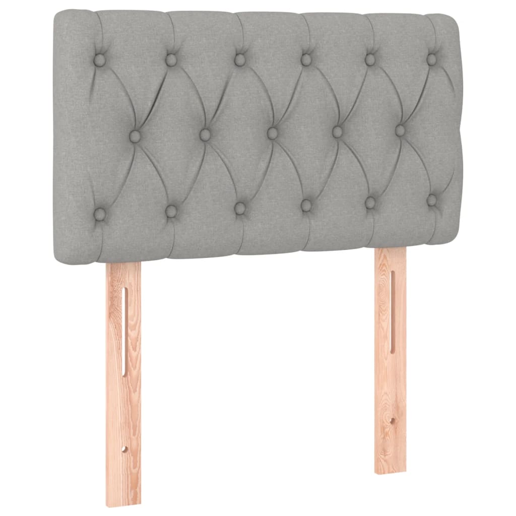 Giroletto a Molle con Materasso Grigio Chiaro 80x200 cm Tessuto | homemem39