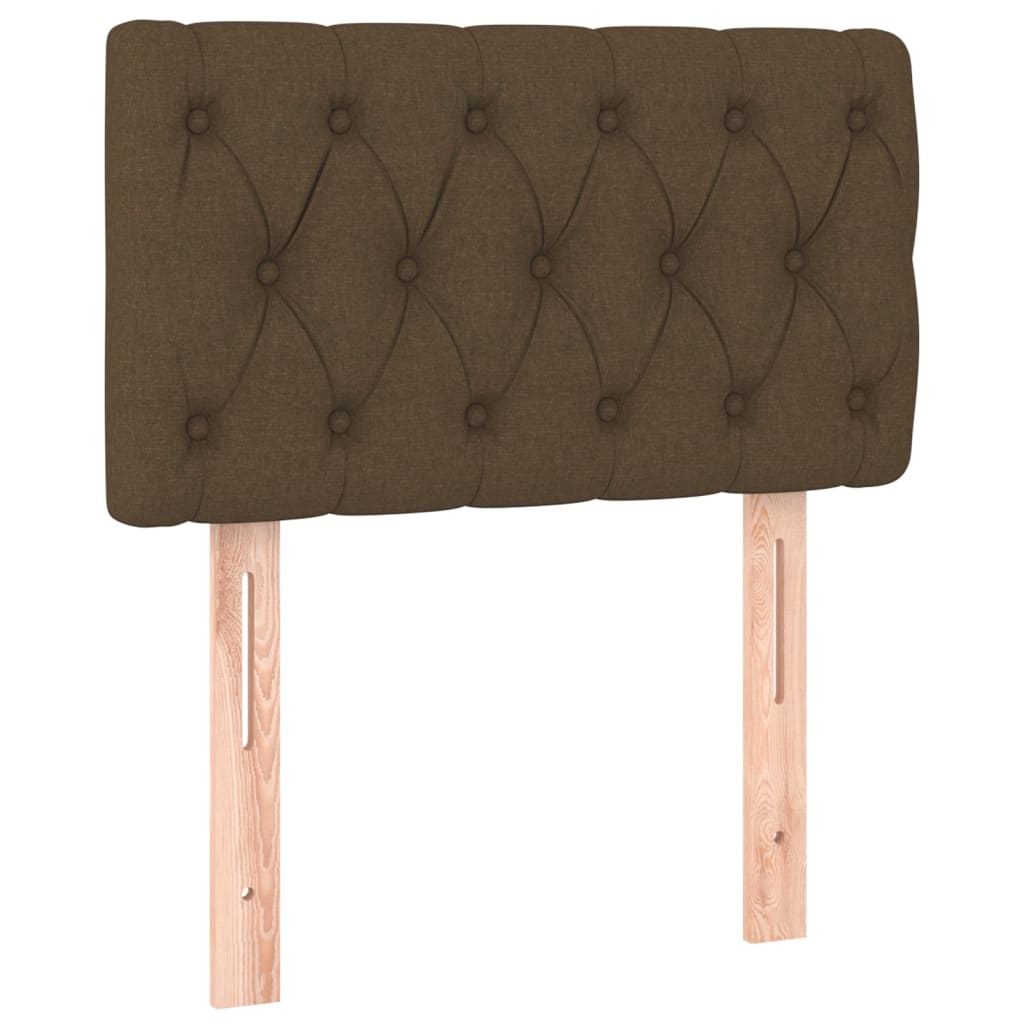 Giroletto a Molle con Materasso Marrone Scuro 80x200 cm Tessuto | homemem39