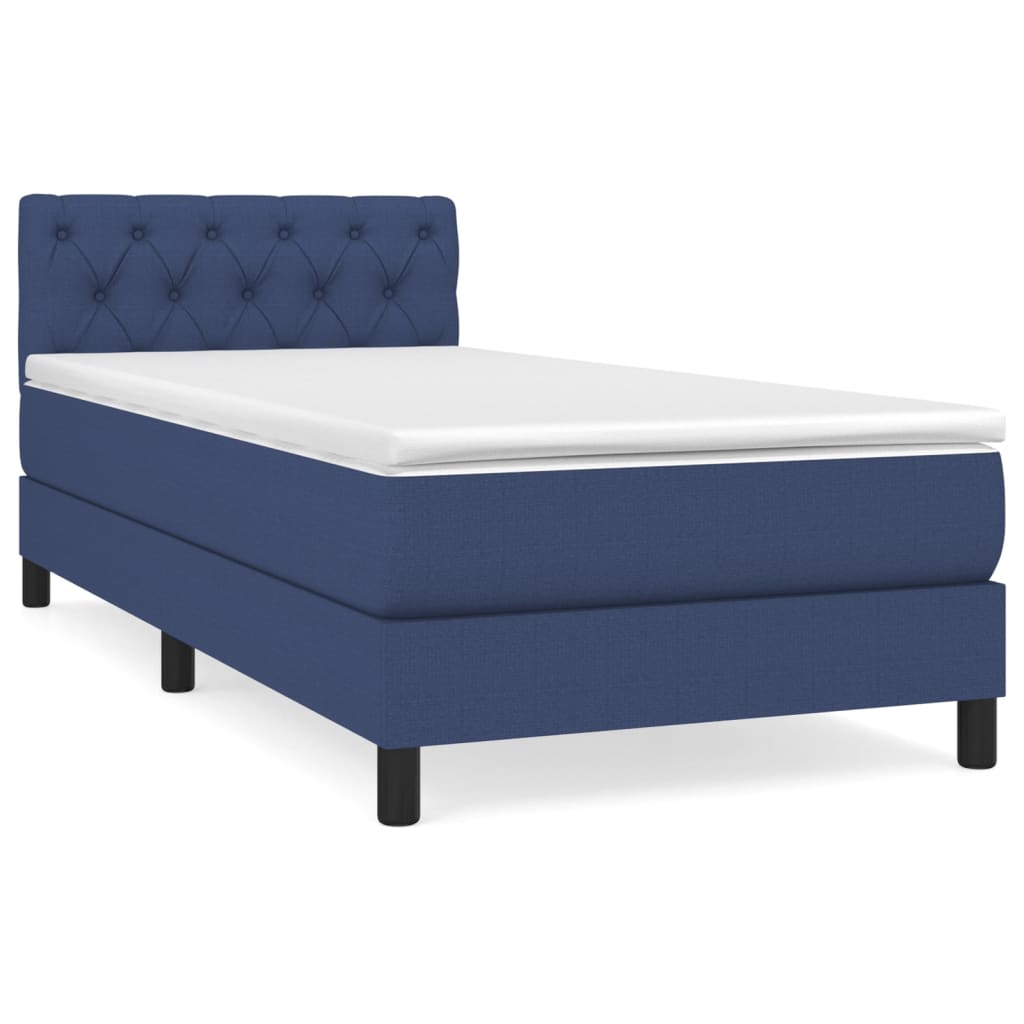 Giroletto a Molle con Materasso Blu 80x200 cm inTessuto | homemem39
