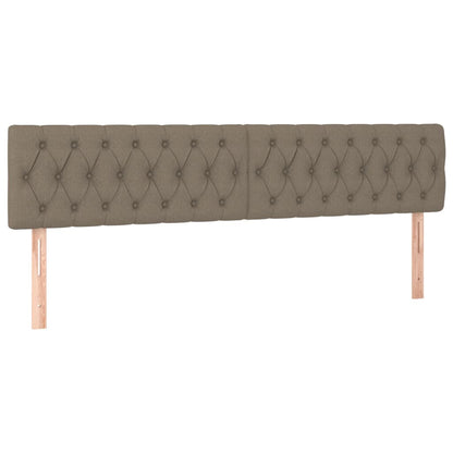 Giroletto a Molle con Materasso Tortora 200x200 cm in Tessuto | homemem39
