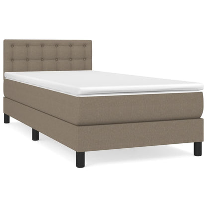 Giroletto a Molle con Materasso Tortora 80x200 cm inTessuto | homemem39