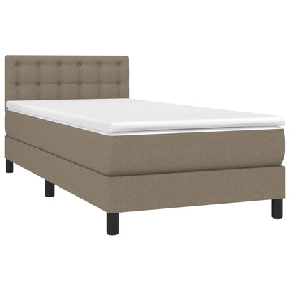 Giroletto a Molle con Materasso Tortora 80x200 cm inTessuto | homemem39