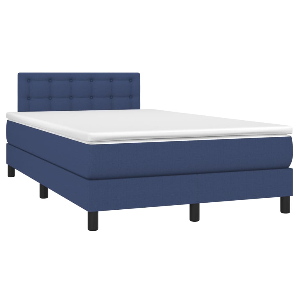 Giroletto a Molle con Materasso Blu 120x200 cm in Tessuto | homemem39