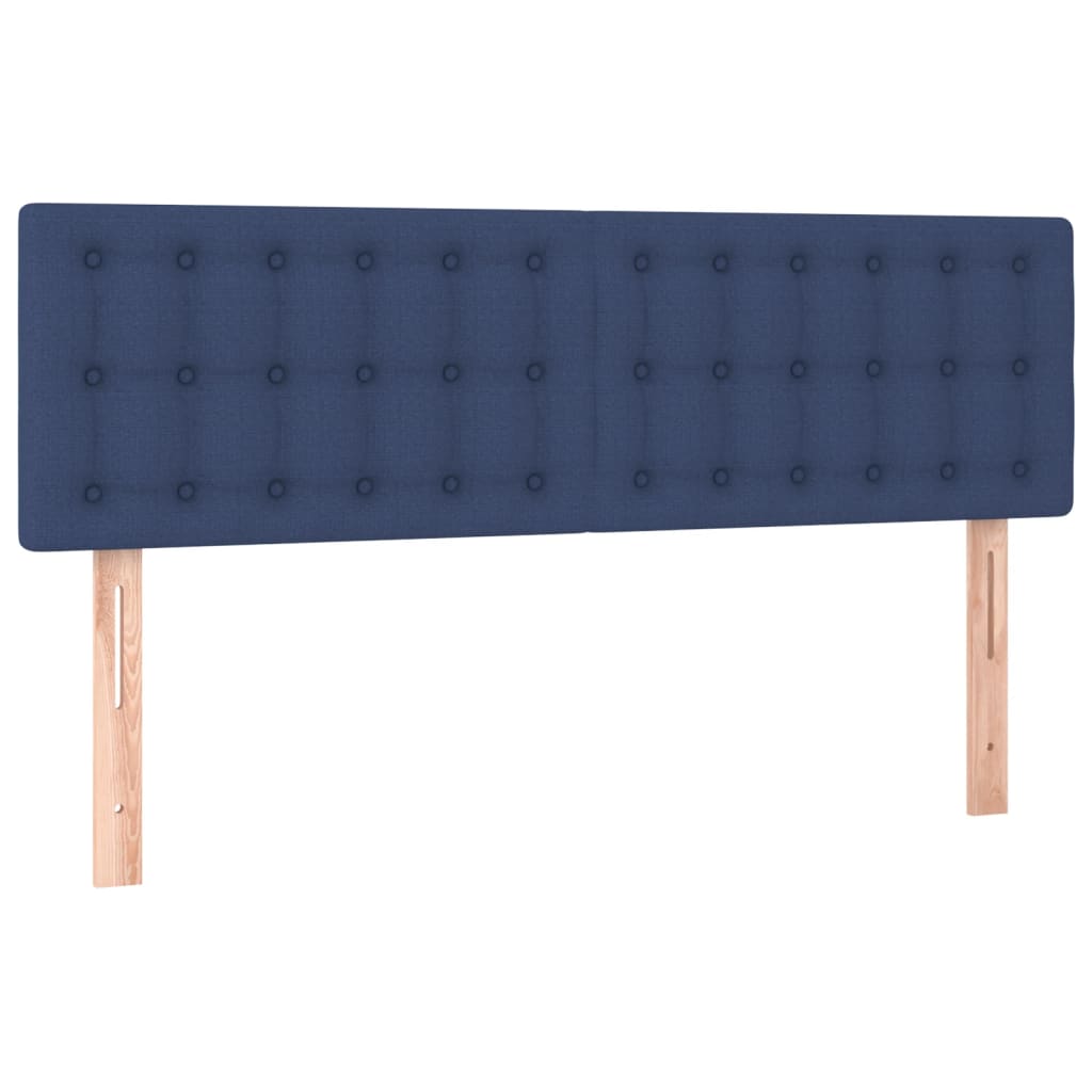 Giroletto a Molle con Materasso Blu 140x200 cm in Tessuto | homemem39