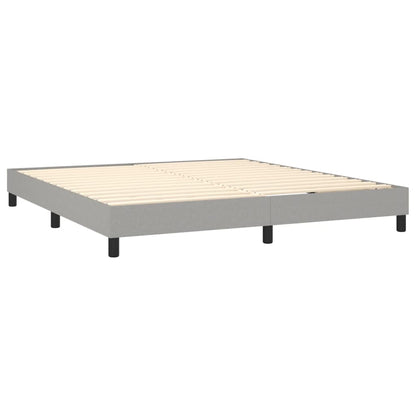 Giroletto a Molle con Materasso Grigio Chiaro180x200 cm Tessuto | homemem39