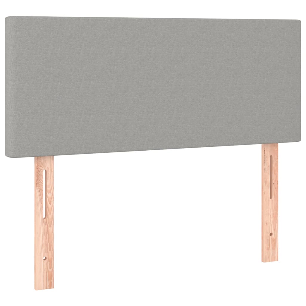 Giroletto a Molle con Materasso Grigio Chiaro 80x200 cm Tessuto | homemem39