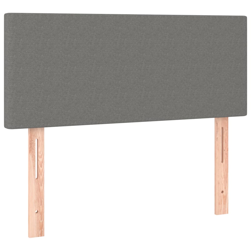 Giroletto a Molle con Materasso Grigio Scuro 90x190 cm Tessuto | homemem39
