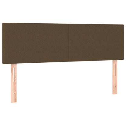 Giroletto a Molle con Materasso Marrone Scuro 140x190cm Tessuto | homemem39