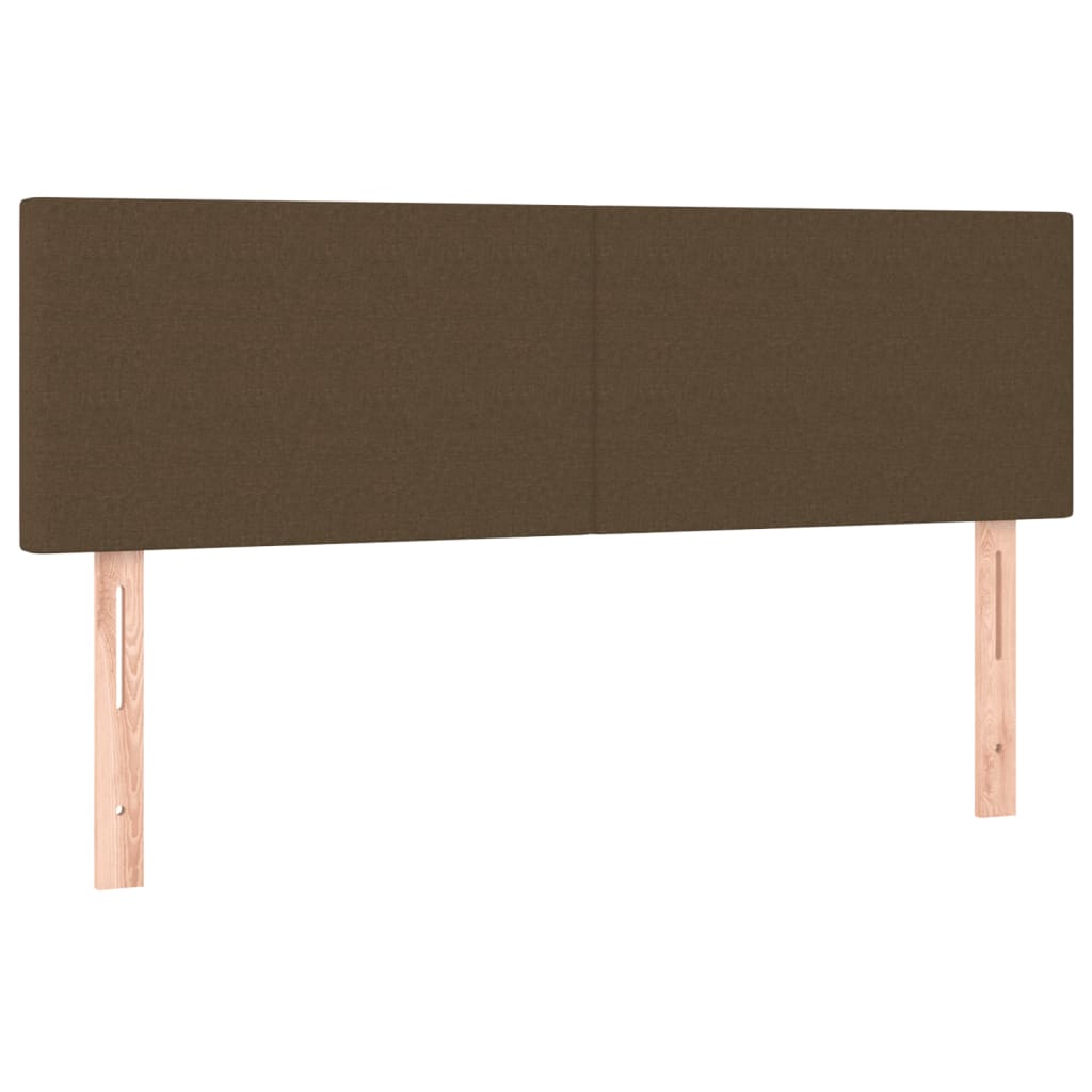 Giroletto a Molle con Materasso Marrone Scuro 140x200cm Tessuto | homemem39