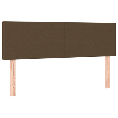 Giroletto a Molle con Materasso Marrone Scuro 140x200cm Tessuto | homemem39