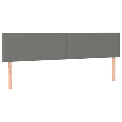 Giroletto a Molle con Materasso Grigio Scuro 180x200 cm Tessuto | homemem39