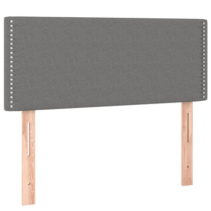 Giroletto a Molle con Materasso Grigio Scuro 90x190 cm Tessuto | homemem39