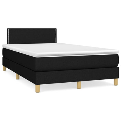 Giroletto a Molle con Materasso Nero 120x200 cm in Tessuto | homemem39