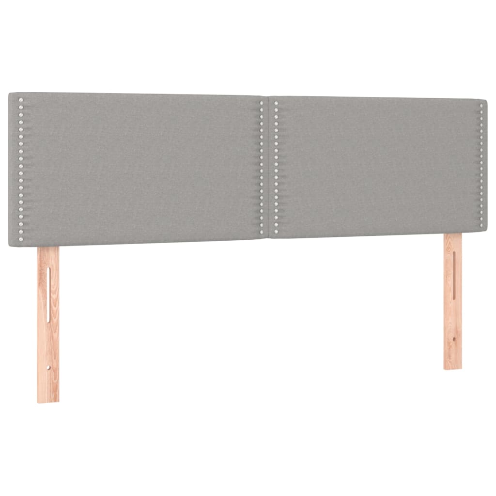 Giroletto a Molle con Materasso Grigio Chiaro 140x200cm Tessuto | homemem39