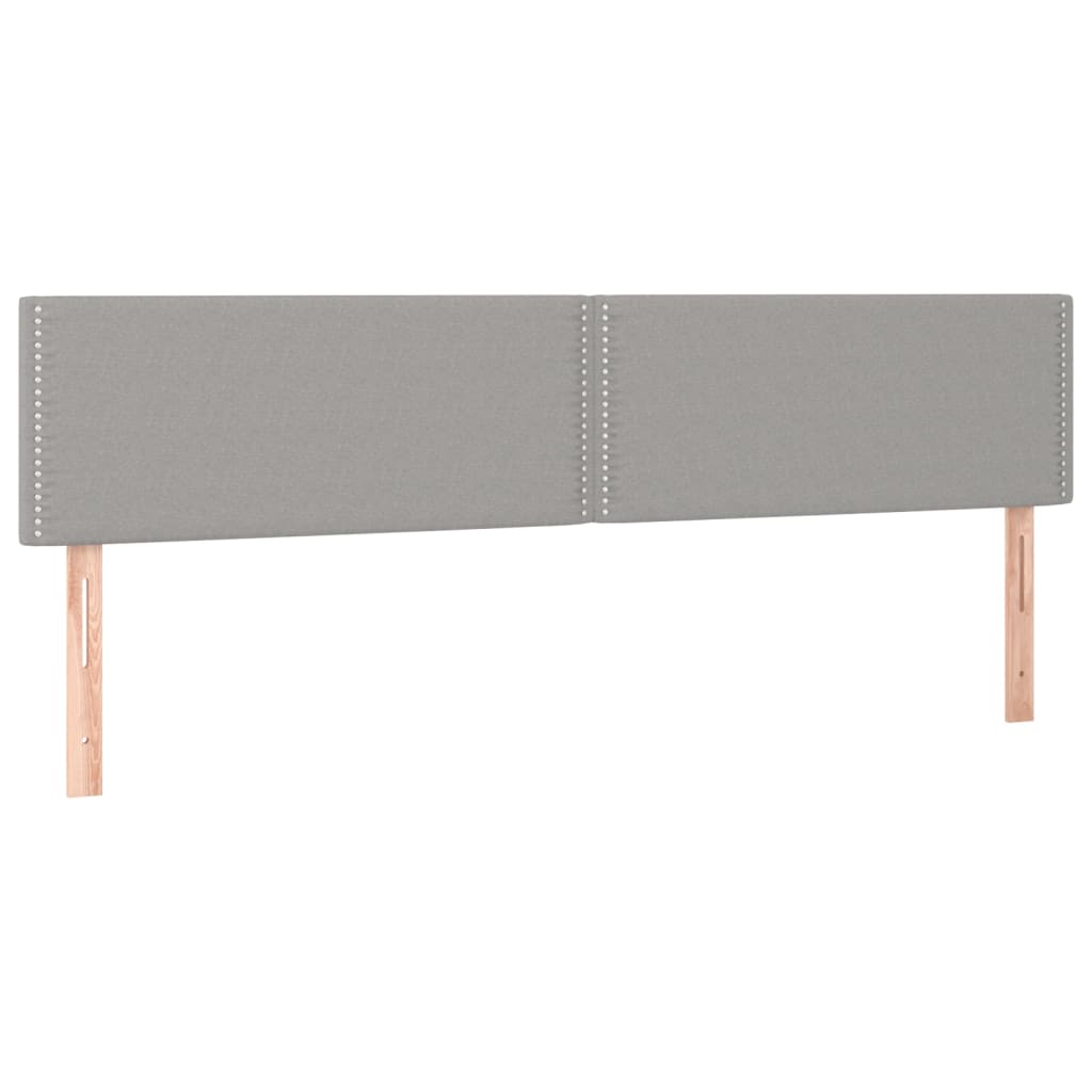 Giroletto a Molle con Materasso Grigio Chiaro 200x200cm Tessuto | homemem39