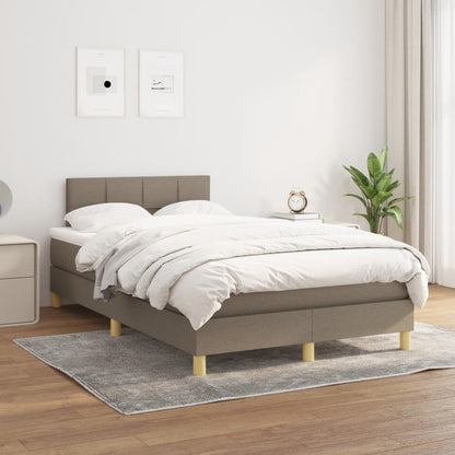 Giroletto a Molle con Materasso Tortora 120x200 cm in Tessuto | homemem39