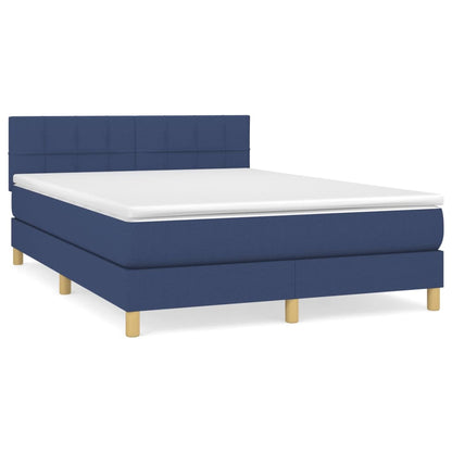 Giroletto a Molle con Materasso Blu 140x190 cm in Tessuto | homemem39