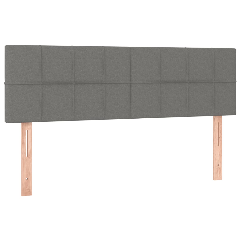 Giroletto a Molle con Materasso Grigio Scuro 140x200cm Tessuto | homemem39