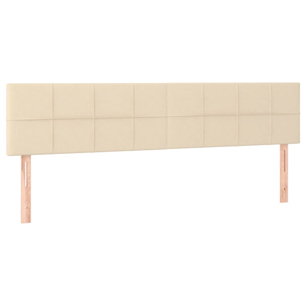 Giroletto a Molle con Materasso Crema 180x200 cm in Tessuto | homemem39