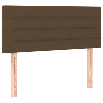 Giroletto a Molle con Materasso Marrone Scuro 80x200 cm Tessuto | homemem39