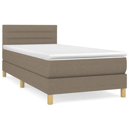 Giroletto a Molle con Materasso Tortora 90x200 cm inTessuto | homemem39