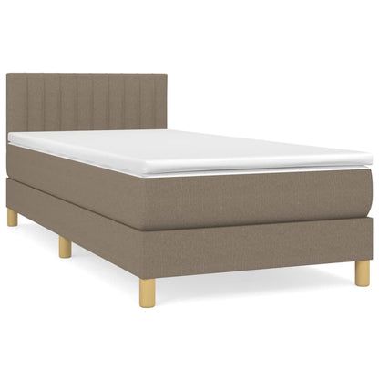 Giroletto a Molle con Materasso Tortora 80x200 cm inTessuto | homemem39
