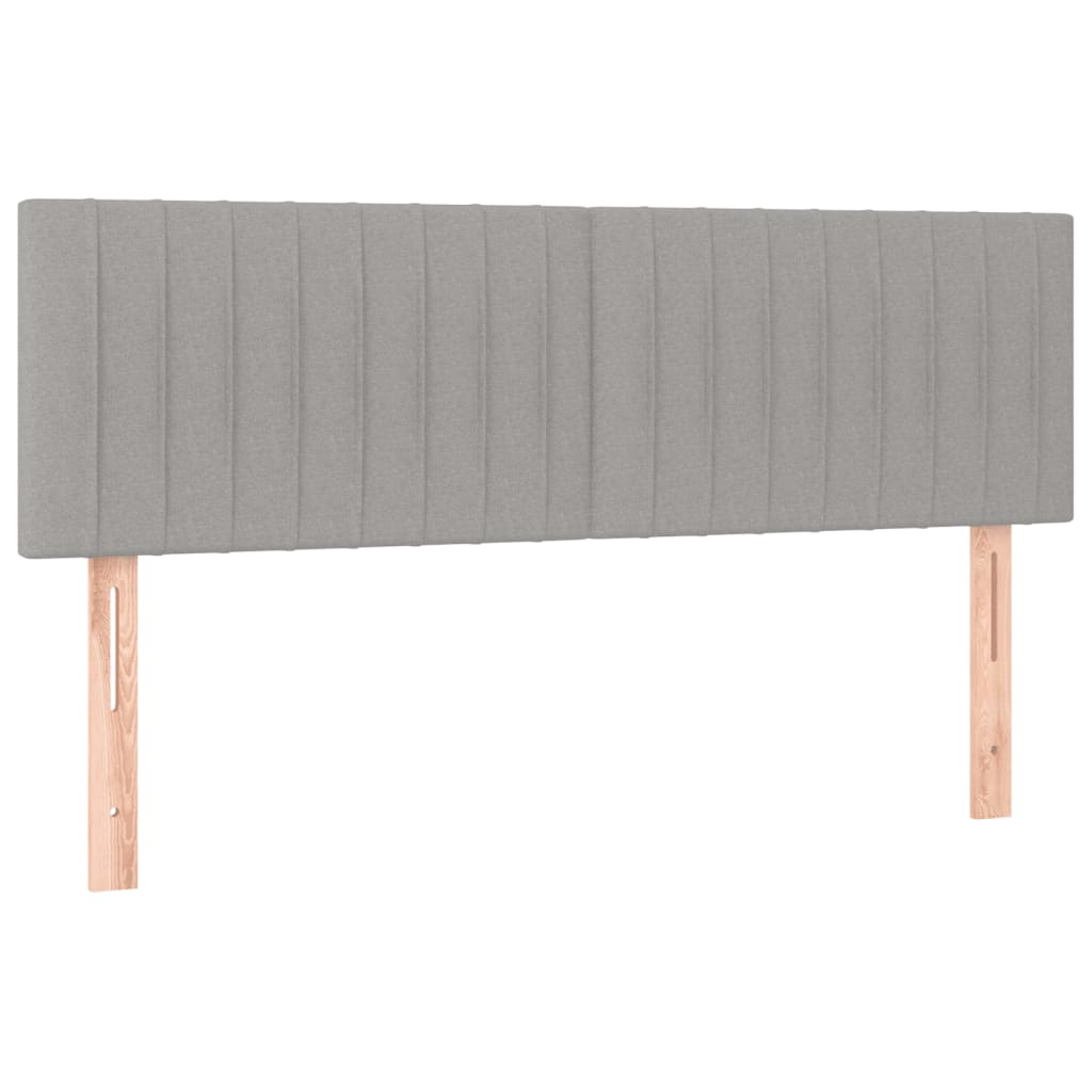 Giroletto a Molle con Materasso Grigio Chiaro 140x200cm Tessuto | homemem39