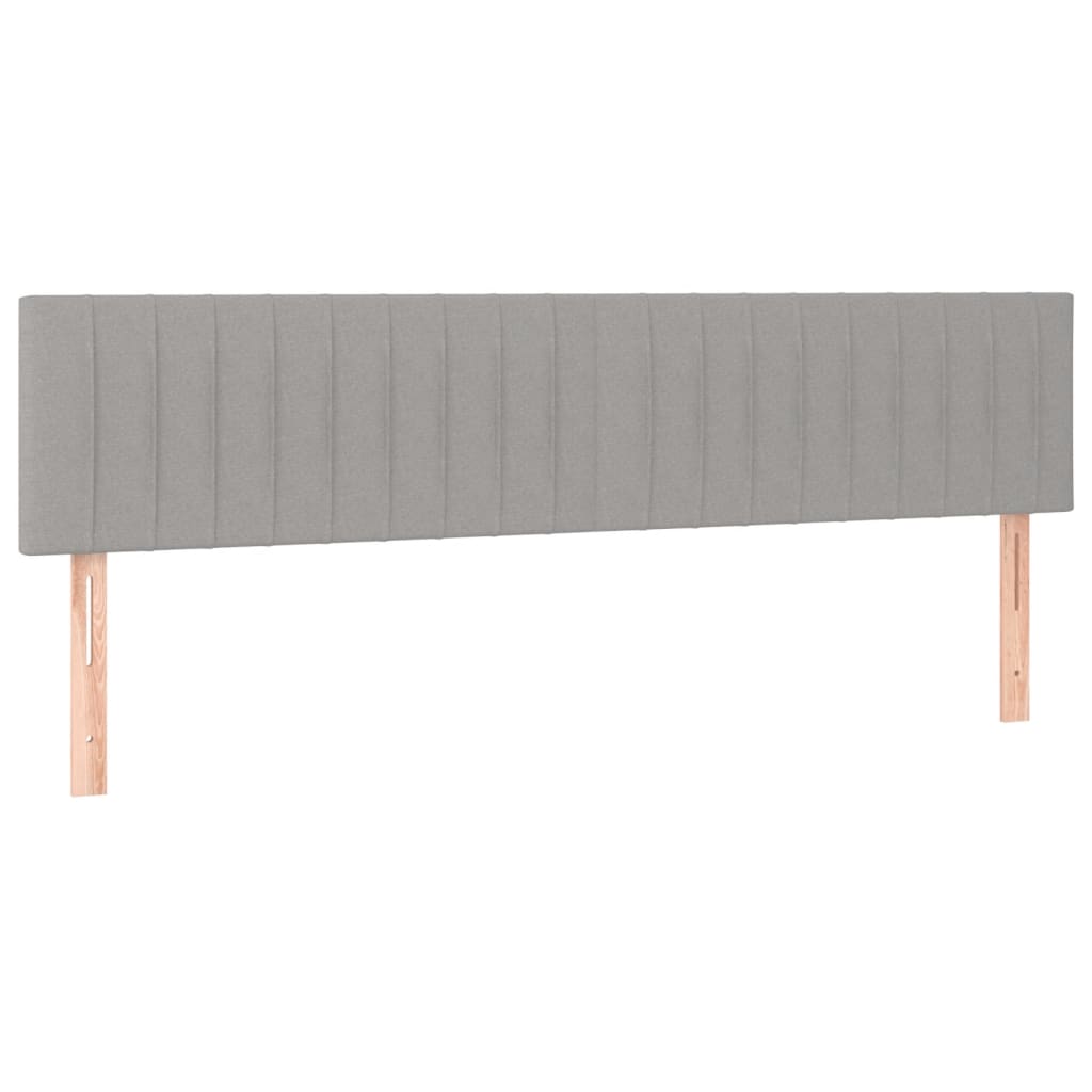 Giroletto a Molle con Materasso Grigio Chiaro160x200 cm Tessuto | homemem39