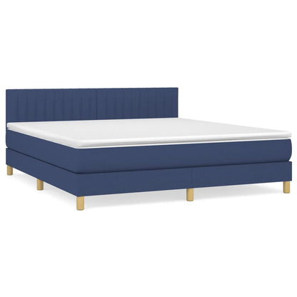 Giroletto a Molle con Materasso Blu 180x200 cm in Tessuto | homemem39