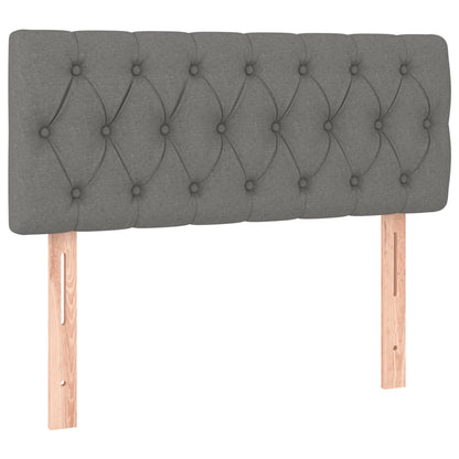 Giroletto a Molle con Materasso Grigio Scuro 90x200 cm Tessuto | homemem39