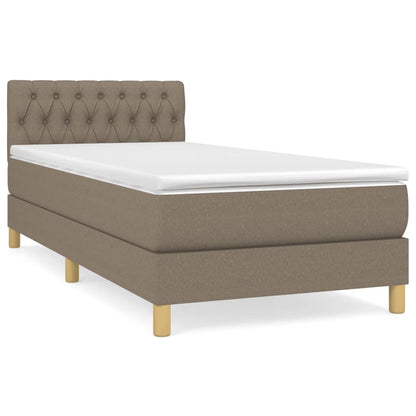 Giroletto a Molle con Materasso Tortora 90x200 cm inTessuto | homemem39