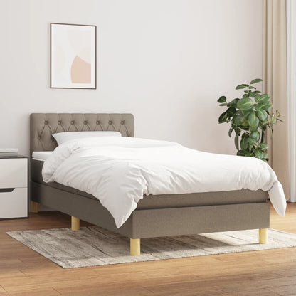 Giroletto a Molle con Materasso Tortora 90x200 cm inTessuto | homemem39