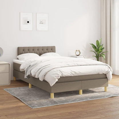 Giroletto a Molle con Materasso Tortora 120x200 cm in Tessuto | homemem39
