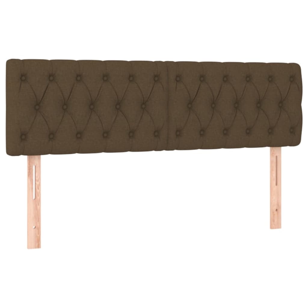 Giroletto a Molle con Materasso Marrone Scuro 140x190cm Tessuto | homemem39