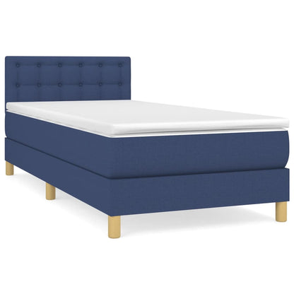 Giroletto a Molle con Materasso Blu 90x200 cm inTessuto | homemem39