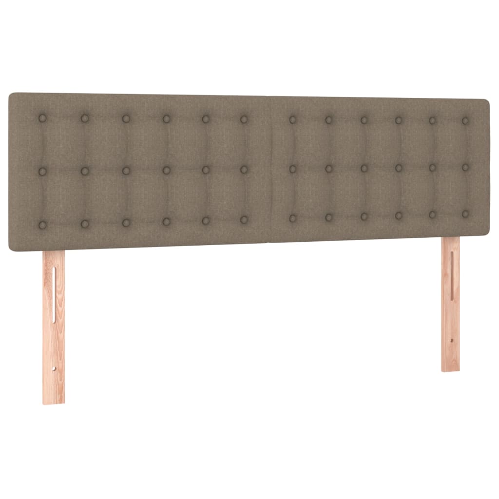 Giroletto a Molle con Materasso Tortora 140x200 cm in Tessuto | homemem39