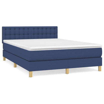 Giroletto a Molle con Materasso Blu 140x200 cm in Tessuto | homemem39