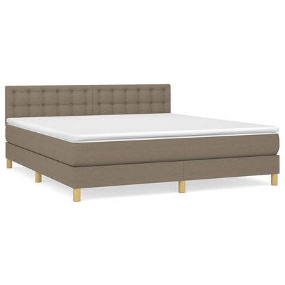 Giroletto a Molle con Materasso Tortora 160x200 cm in Tessuto | homemem39