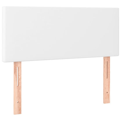 Giroletto a Molle con Materasso Bianco 90x200 cm in Similpelle